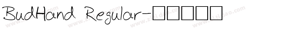 BudHand Regular字体转换